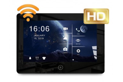 Видеодомофон цветной JVS GRANT HD WiFi 10" (черный/белый) с сенсорным управлением Easy buttons, встроенный модуль Wi-Fi